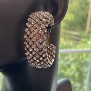 Absolutely Stunning Diamond Studded Rhinestone Statement Earrings